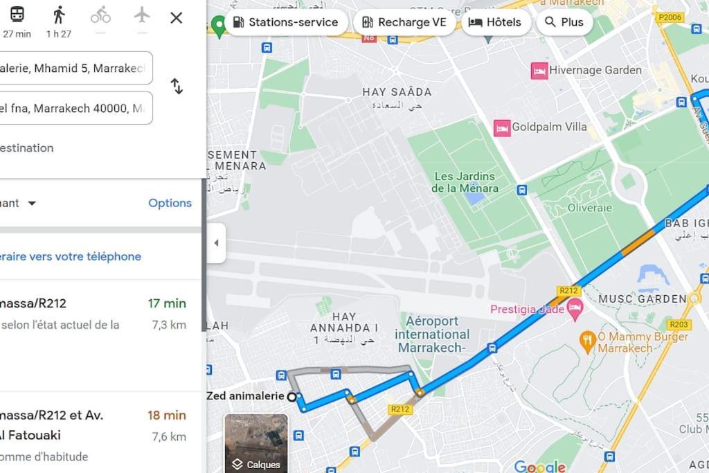 Appartement 7 Min De L'Aeroport De Marrakech مراكش المظهر الخارجي الصورة
